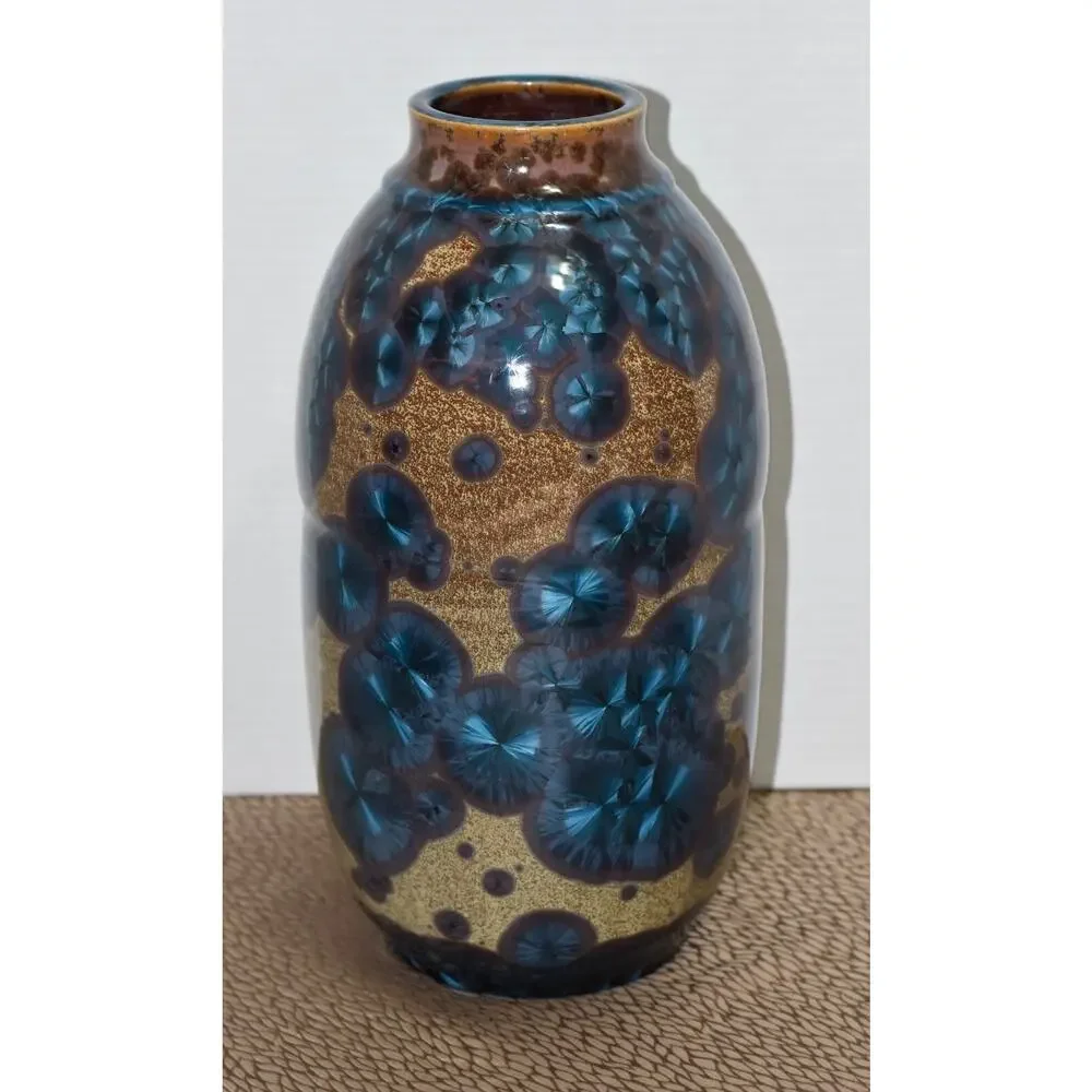 Arts & Crafts Revival Crystalline curvaceous signed